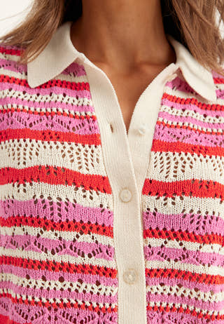 Onllula Polo S/S CARDIGAN KNT