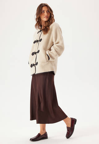 Onlmali Faux Fur Duffle Coat