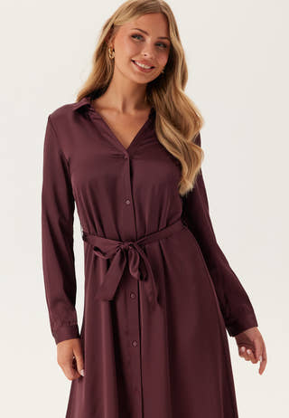 Onlmika Vis Satin L/S LONG DRE