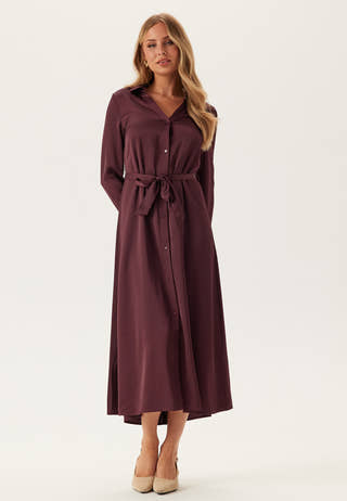 Onlmika Vis Satin L/S LONG DRE