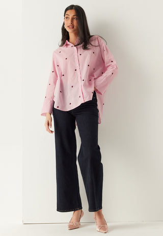 Onlnew Lina Grace Ls Emb Shirt