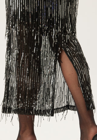 Onlspacy Hw Long Sequins Skirt
