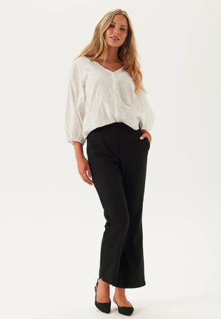 Onlzion 3/4 V-NECK EMB TOP WVN