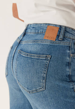 Pcsilke Mw Wide Jeans