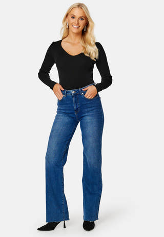 Sally Rib L/S V-Neck