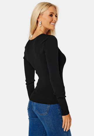 Sally Rib L/S V-Neck