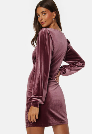 Smooth L/S V-Neck Dress