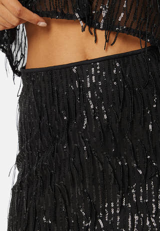 Spacy Short Sequins Skirt