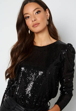 Twinkly L/S Sequin Top