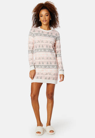 Xmas Comfy Deer L/S Dress