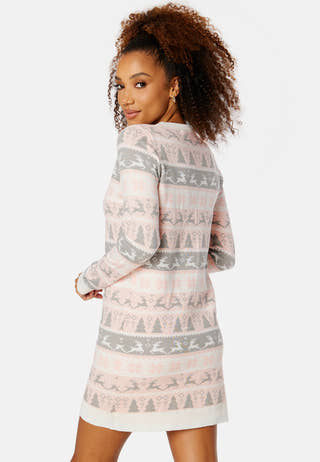 Xmas Comfy Deer L/S Dress