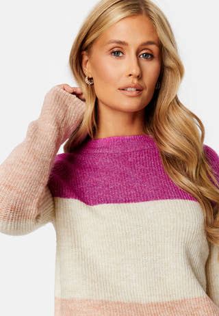 Ellen LS Colour Block Knit