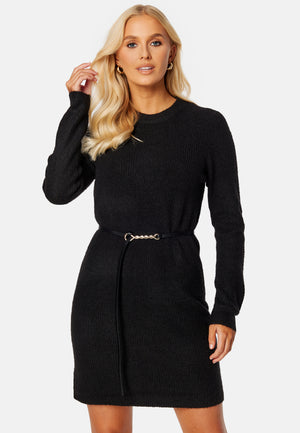 Ellen LS O-Neck Knit Dress