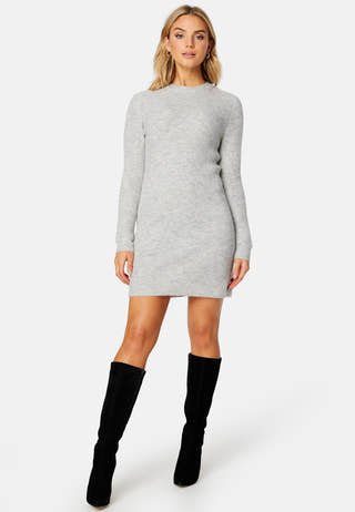 Ellen LS O-Neck Knit Dress