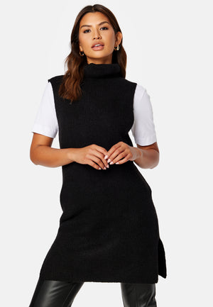 Ellen Rollneck Long Knit Vest
