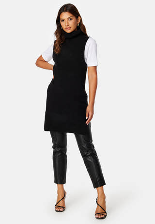 Ellen Rollneck Long Knit Vest