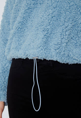 Ferna LS Cropped Teddy Sweat