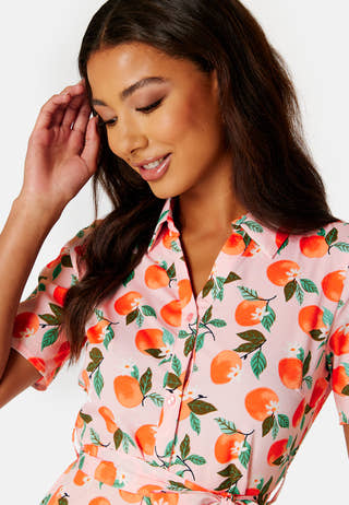 Josi SS V-Neck Midi Shirt Dress
