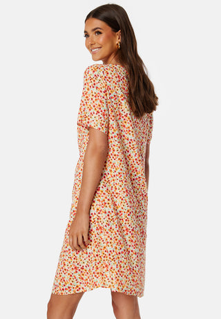 Nya SS V-Neck Short Dress