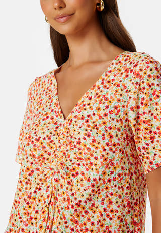 Nya SS V-Neck Short Dress