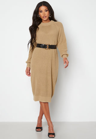 Olivia LS O-Neck Knit Dress