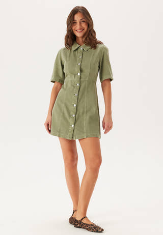 Onlsilla 2/4 SHORT BUTTON DRES