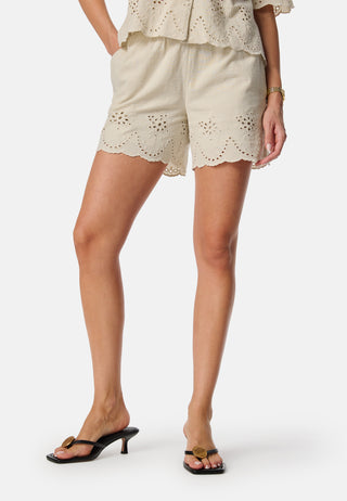 Pcalmina Embroidery Shorts