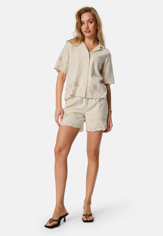 Pcalmina Embroidery Shorts