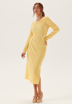 Pcflora Ls Midi Dress