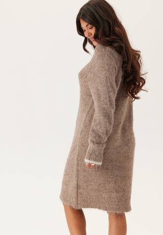 Pcivy Ls Contrast Knit Dress