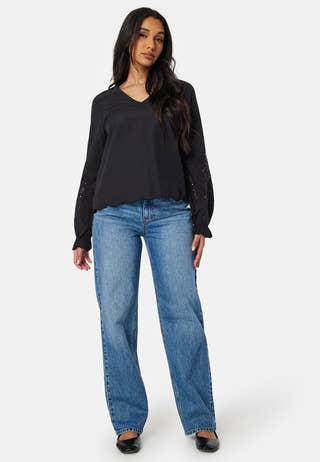 Pcjabby LS V-Neck top