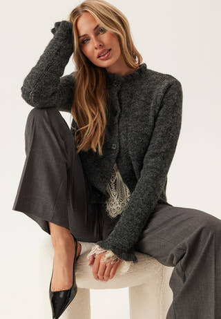 Pcjasmijn Ls O-neck Knit Cardigan