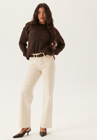 Pcjenna Ls O-neck Cable Knit