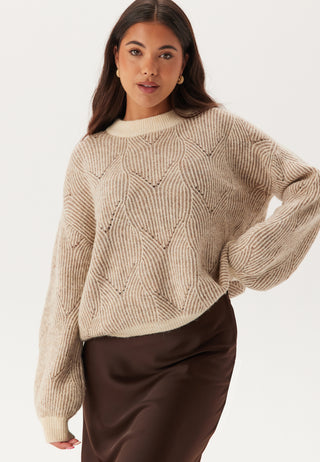 Pcjenna LS O-neck knit