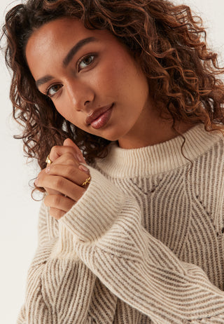 Pcjenna LS O-neck knit