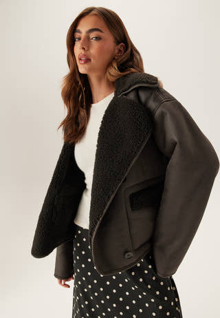 Pcjuno Coated Teddy Jacket