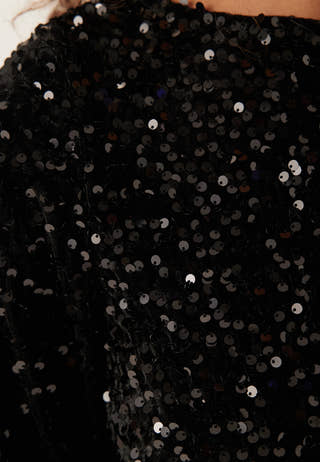 Pckam Ls Deep Back Bow Dress