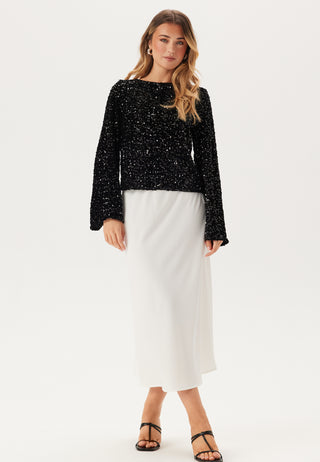 Pckam Ls Deep Back Bow Top