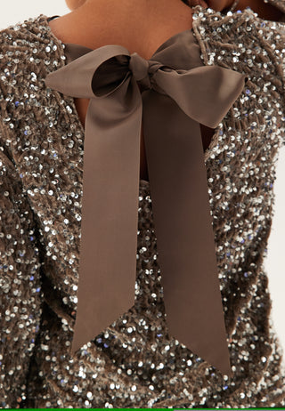 Pckam Ls Deep Back Bow Top