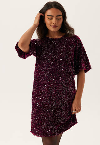 Pckam Ss Puff Sleeves Dress