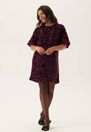 Pckam Ss Puff Sleeves Dress