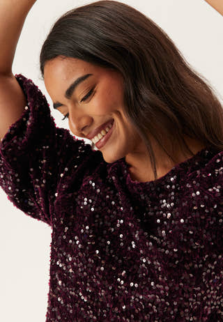 Pckam Ss Puff Sleeves Dress