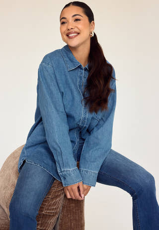 Pcmaisie Ls Denim Shirt