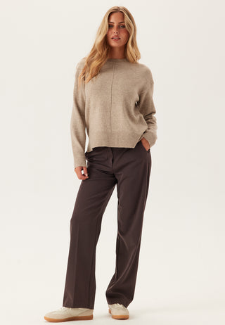 Pcmalou Ls O-neck Cutline Knit