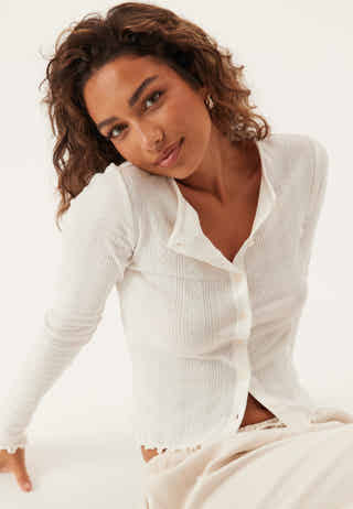 Pcmarie Ls Poin Cardigan