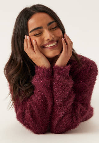 Pcmie Ls O-neck Knit