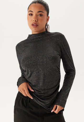 Pcmonica Ls Glitter Ruching To