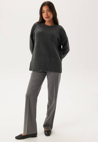Pcnancy Ls Loose O-neck Knit