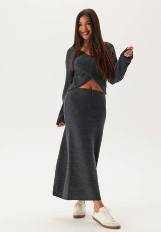 Pcnanu Hw Long Knit Skirt Bc