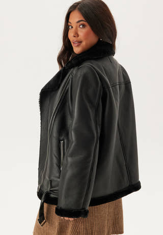 Pcnora Aviator Pu Jacket